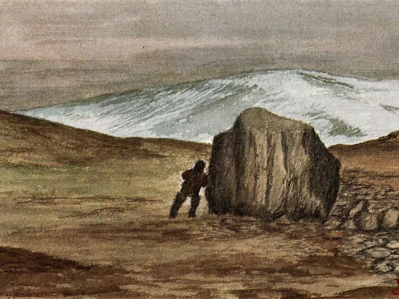 1888-Jakob Danielsen - Mosse di lancio roccia